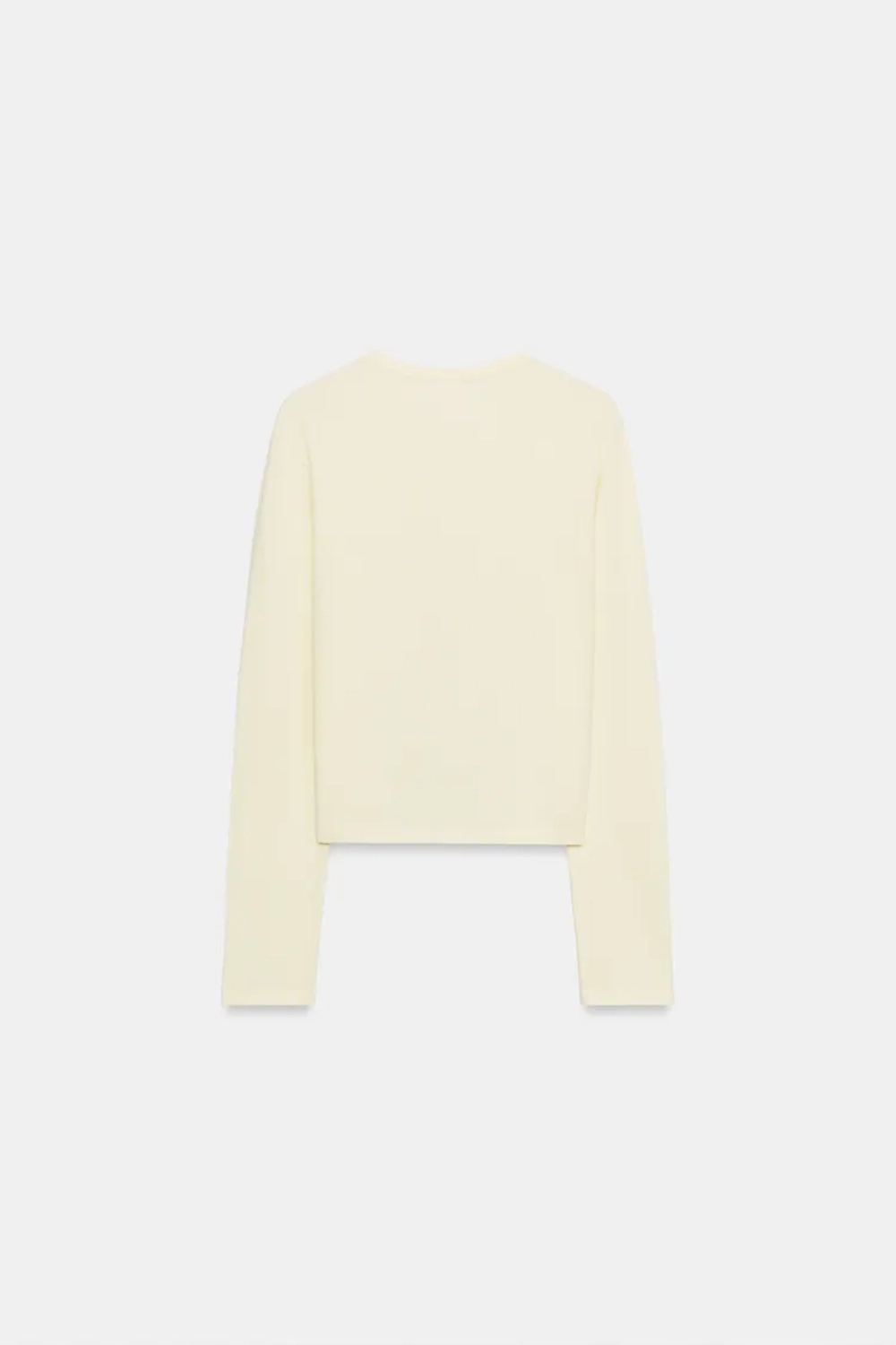 ZARA ФУТБОЛКА ИЗ 100% ХЛОПКА НА ПУГОВИЦАХ, ЖЕЛТЫЙ