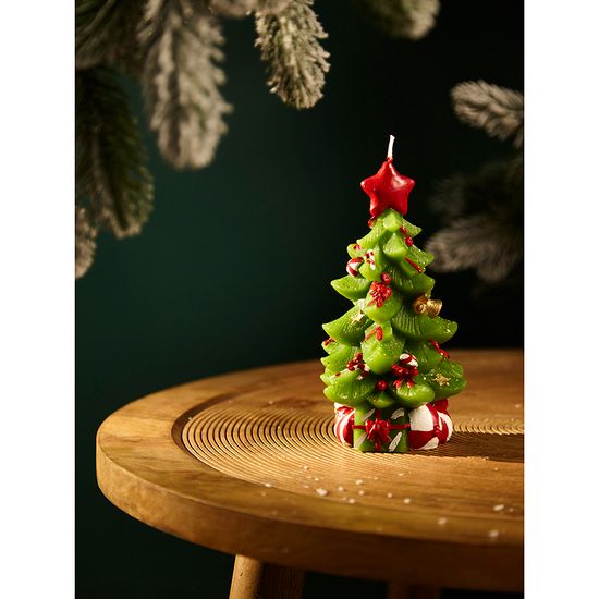 Свеча декоративная green miracle из коллекции new year essential, 18 см