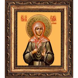 Евдокия Сафронова мученица. Икона на холсте.