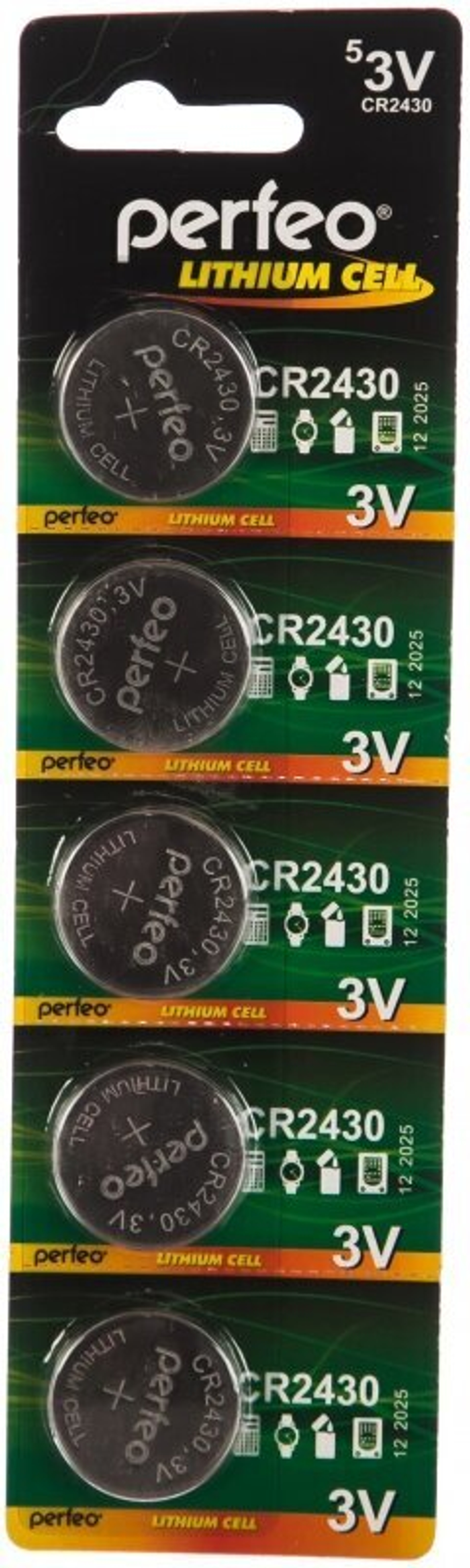 Батарейка Perfeo CR 2430 BL (Цена за 5шт)