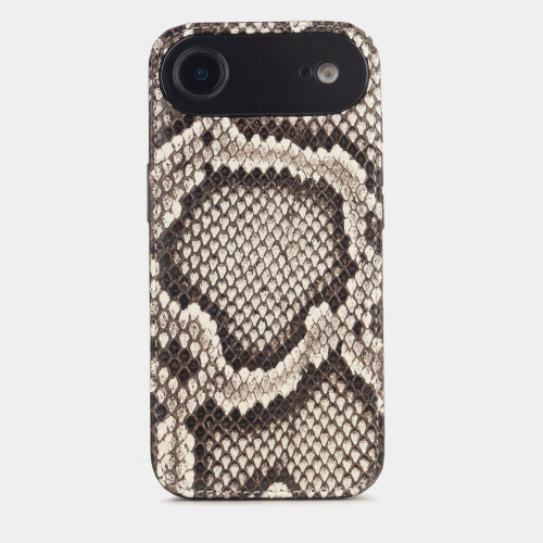 Чехол-накладка для iPhone 17 Air - кожа питона, натуральный
