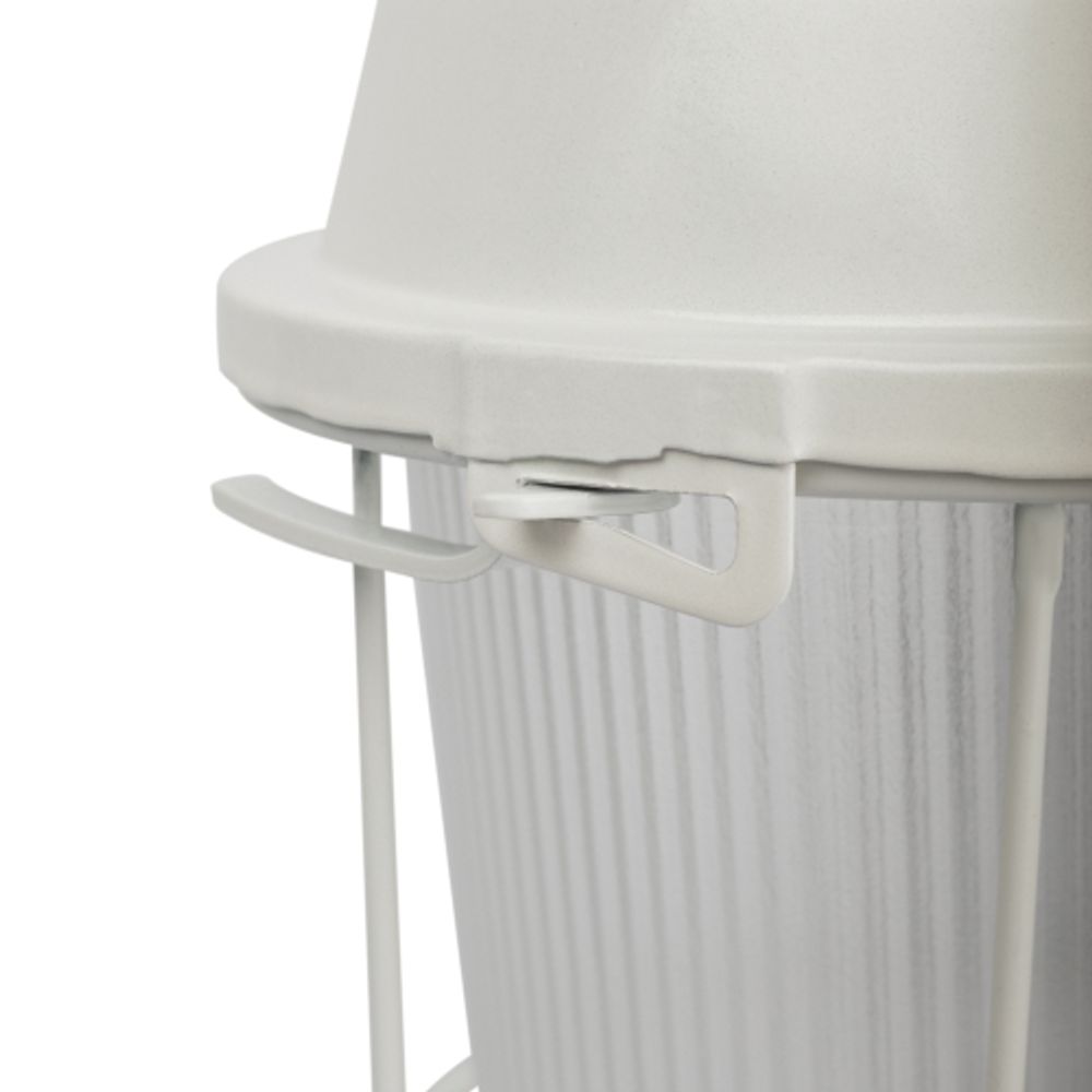 Светильник ЭРА НСП 02-100-003 с решеткой Желудь сталь стекло IP54 E27 max 100Вт 172х262х275 белый