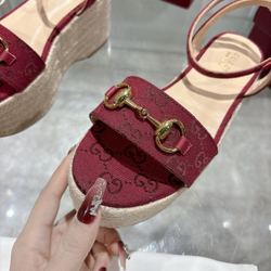 Gucci Horsebit Flatform Sandal
