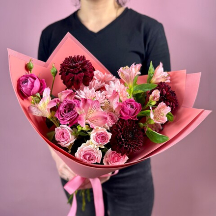 С17657 БУКЕТ "РОЗОВЫЙ ЗАКАТ"