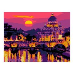 Almazlı Mozaika Lori  30*40 Сm "Римский закат"