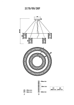 Подвесная люстра Stilfort DELONE 2179/09/26P