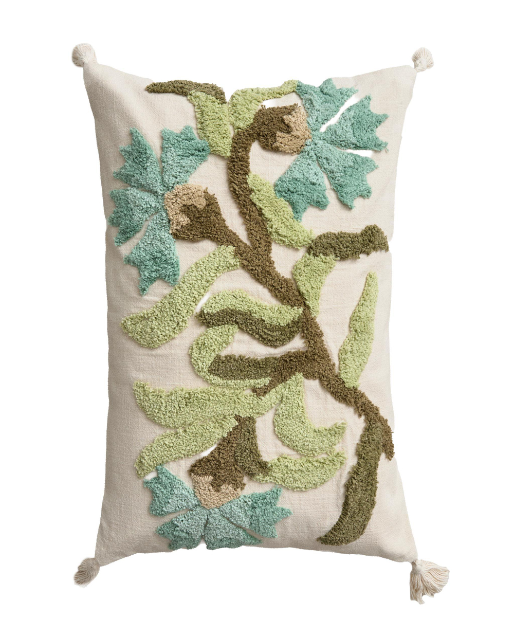 Zara Home наволочка декоративная из хлопка, бирюзовый, 40x60 см