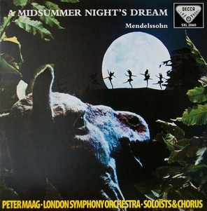 Maag, Vyvyan, Lowe, Female Chorus, London Symphony Orchestra / Mendelssohn: A Midsummer Night's Dream (LP)