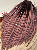 Фактурные войлочные дреды + косы из войлока