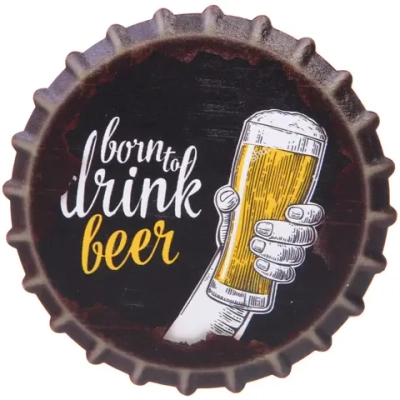 Подставка керамическая 10,8 см «Открывашка» Born to drink beer