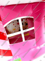 Коммерческий надувной батут "Мороженое розовое" 6*4*2,8 м