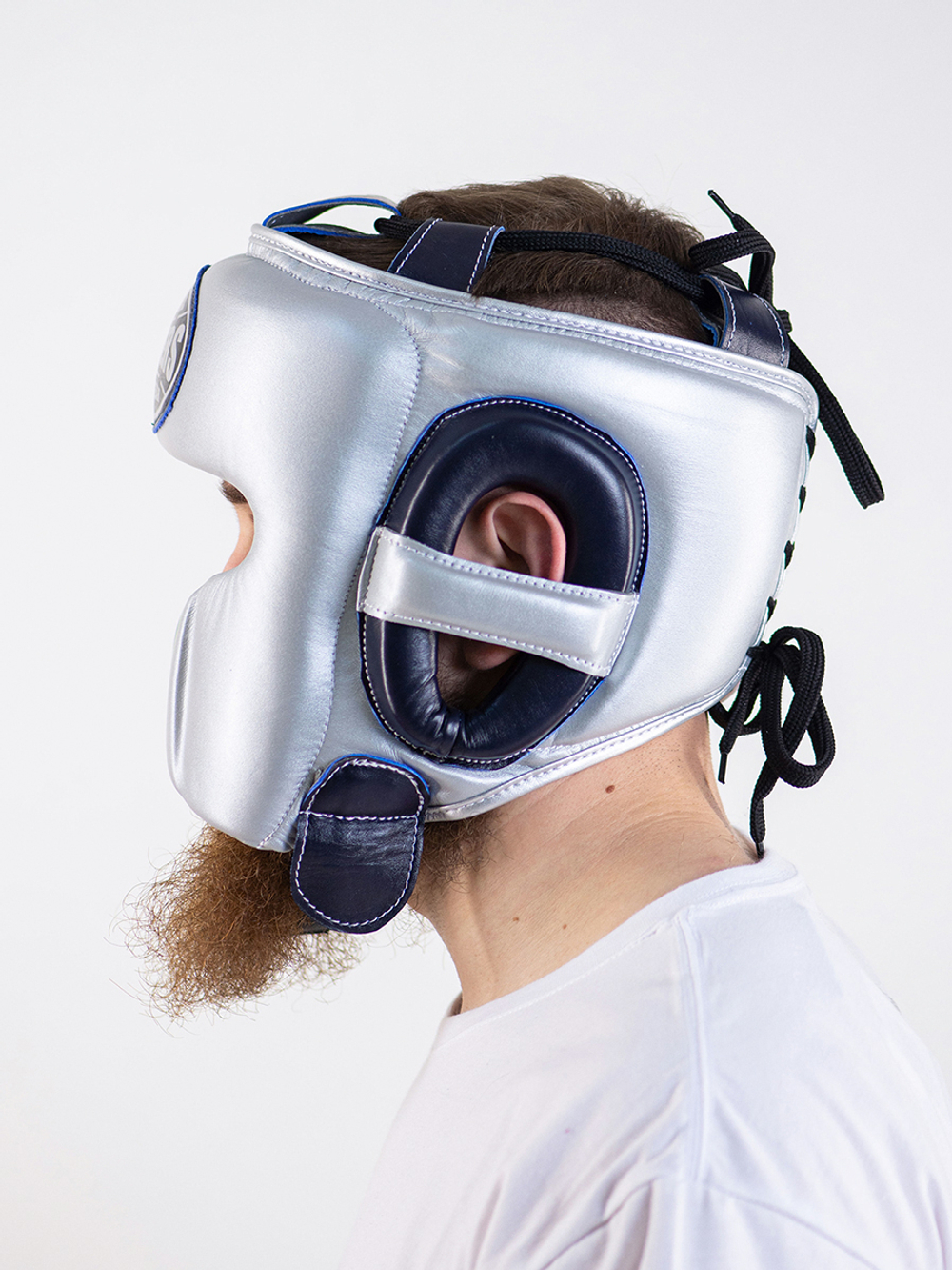 Шлем боксерский LEADERS LS MEX ULTRA 1/2 BL/SIL