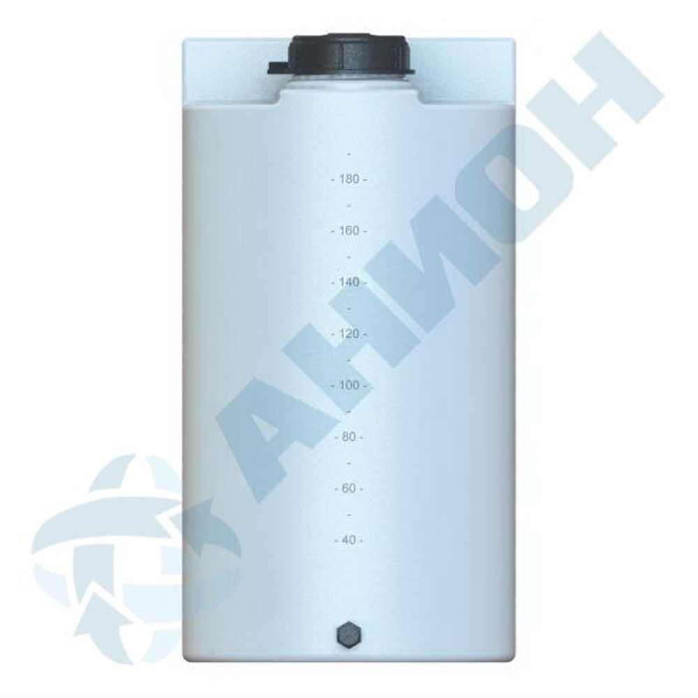 Дозировочный контейнер для дизельного топлива со сливом Анион 200 л. вертикальный (550x550x1030см;белый) - арт.559449