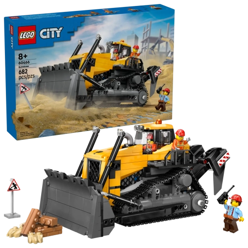 Конструктор LEGO City 60466 Желтый бульдозер