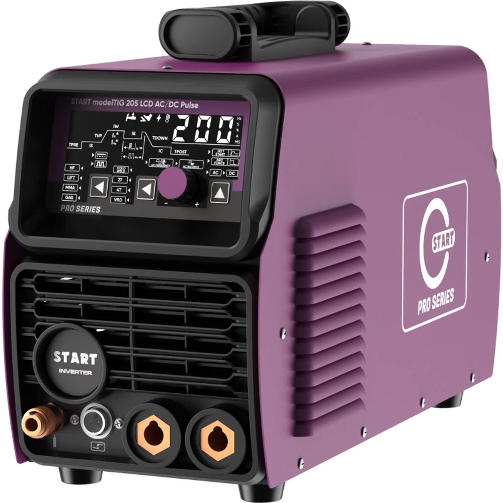 START modelTIG 205 LCD AC/DC TIG PULSE установка аргонодуговой сварки 3W205APL
