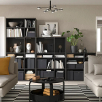 Комбинация для хранения - VIHALS  IKEA/ ВИХАЛС ИКЕА, 286х37х200 см, серый
