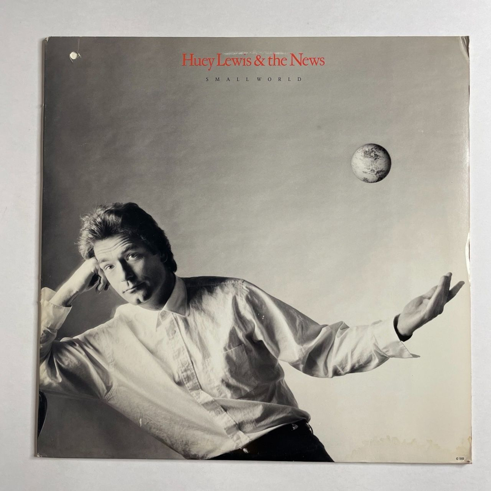 Винтажная виниловая пластинка LP Huey Lewis and The News Small World (USA 1988)
