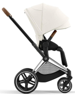 Коляска 3 в 1 Cybex Priam IV Chrome Brown complete и автокресло Cloud T i-Size Platinum White Plus Off White