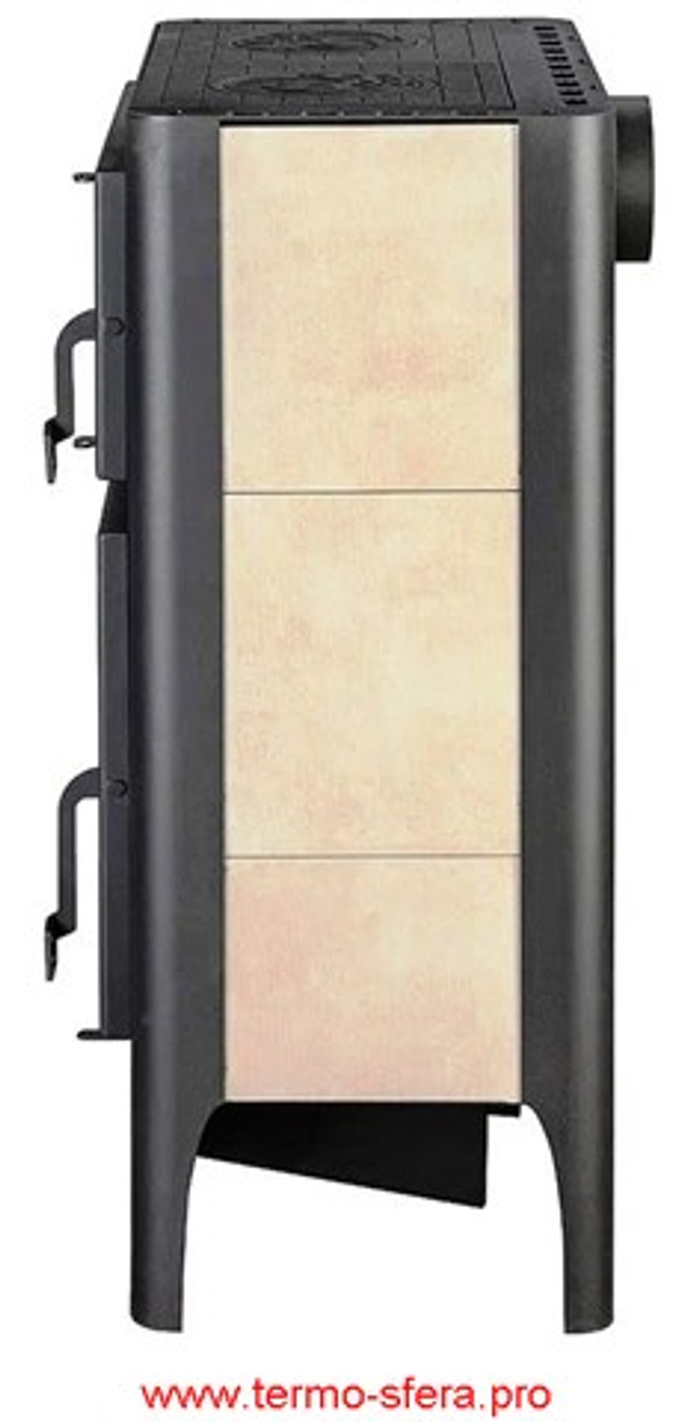 Печь-камин БАВАРИЯ ЭКО с духовкой и плитой