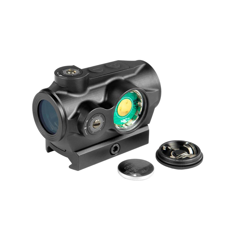 Прицел коллиматорный Veber Wolf Alfa RD1X20 OLED (закрытый, объектив 20мм, 1 МОА, OLED-дисплей с несколькими метками, weaver/picatinny, IP67)