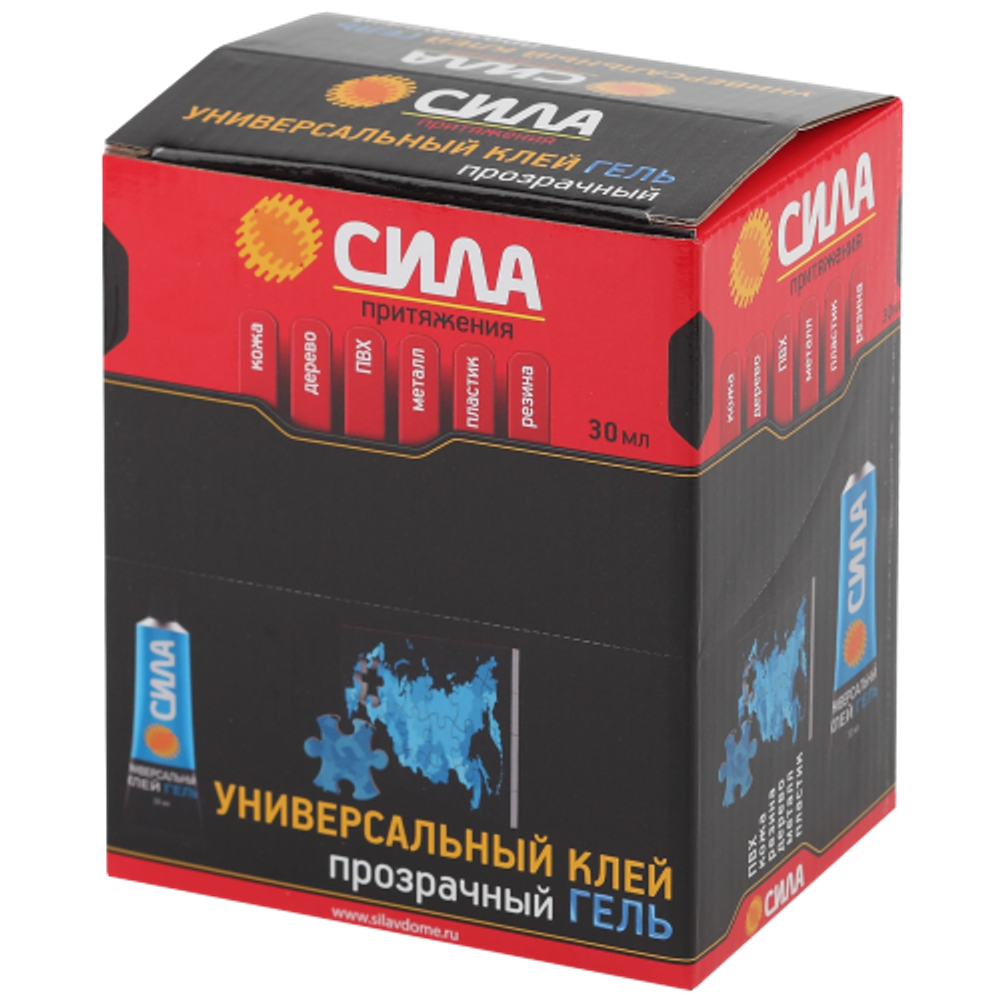 Клей СИЛА SGTB-30 универсальный гель прозрачный туба 30 мл