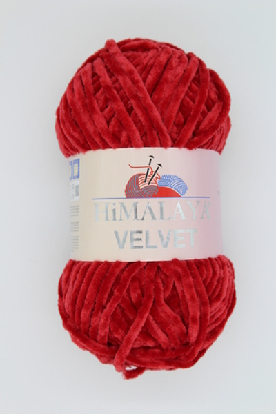 Пряжа "Velvet" 90052 Тёмно-красный