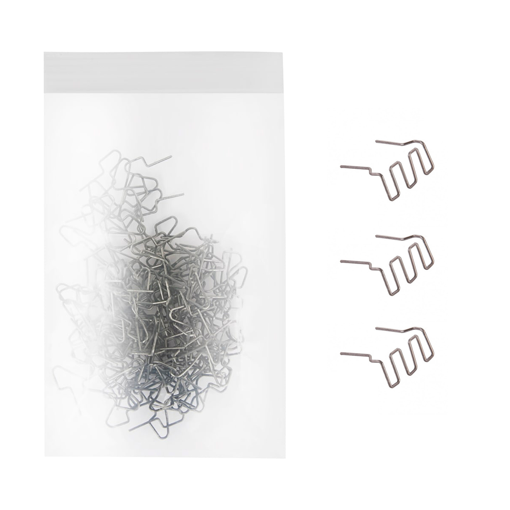 WDK-620120-4 Скобы типа крупная змейка для ремонта пластиковых деталей 0.8 мм. Упаковка 100 шт