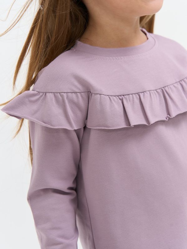 Лонгслив с кокеткой 