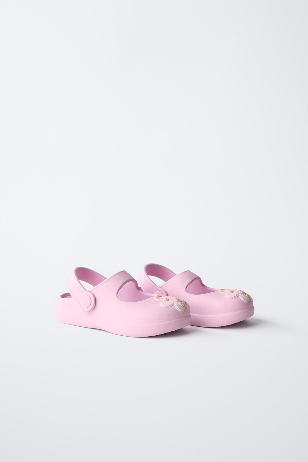 ZARA ПРОРЕЗИНЕННЫЕ САБО MINNIE MOUSE © DISNEY, РОЗОВЫЙ