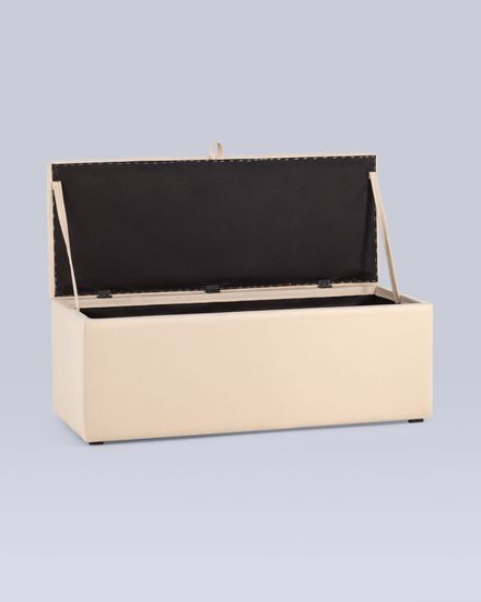 Пуф с крышкой Нильсон 2 велюр бежевый