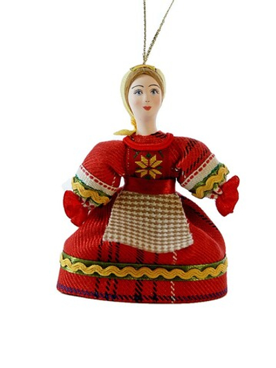 Кукла-подвеска Удмуртка в косынке