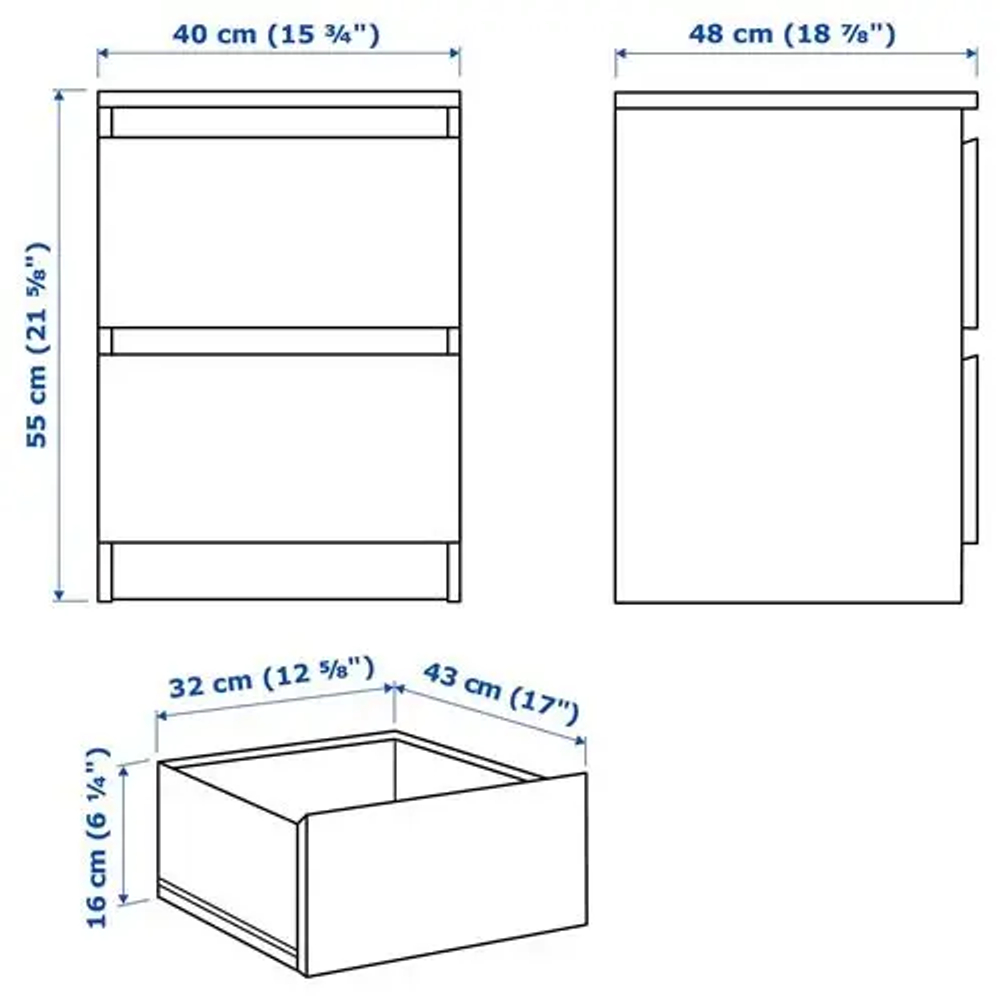 Комплект мебели д/спальни  - IKEA MALM/LUROY/LURÖY, 160х200см, черный, МАЛЬМ/ЛУРОЙ ИКЕА