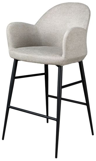 Барный стул 4174 из светло-серой ткани Испания