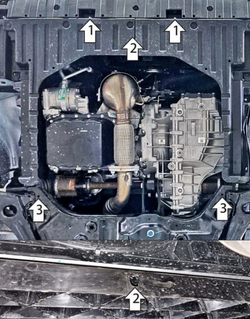 Защита для BAIC X7 (2020-) MOTODOR.78505