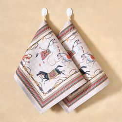 НАБОР ПОЛОТЕНЕЦ 2ШТ "PASSAGE",40Х60СМ, 100% ХЛОПОК,КАПУЧИНО,ТВИЛ