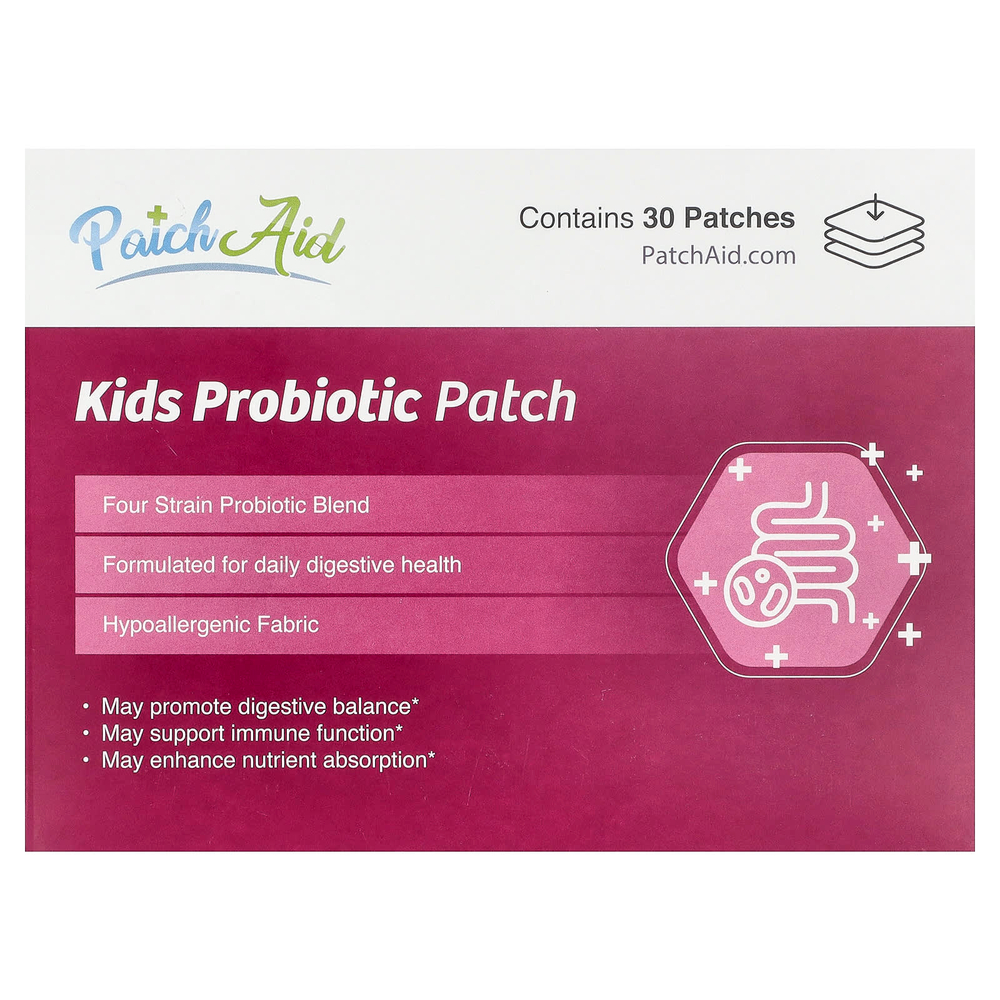 PatchAid, детский патч с пробиотиком, 30 шт.