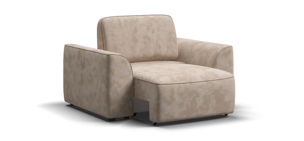 Кресло KING MODOOL Велюр Alkantara пепел