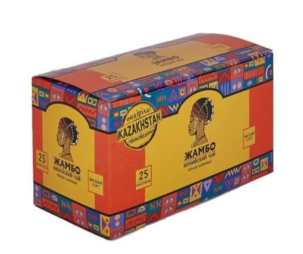 Чай черный "Жамбо" Кения 25 пакетиков Казахстан