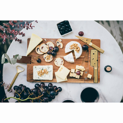 Доска для нарезки сыра + 2 ножа cheeseporn
