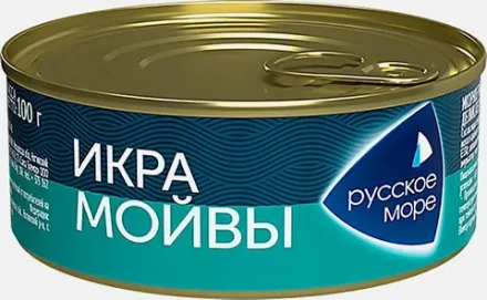 Икра мойвы Русское море деликатесная люкс 100г