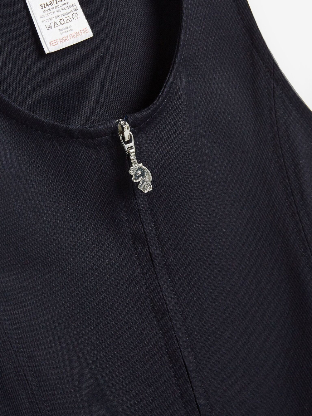 Сарафан школьный на молнии для девочки Next 972-633, Темно-синий