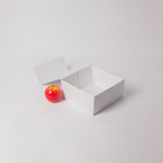 Коробка самосборная на магнитах 21х10х20, белый, меловка