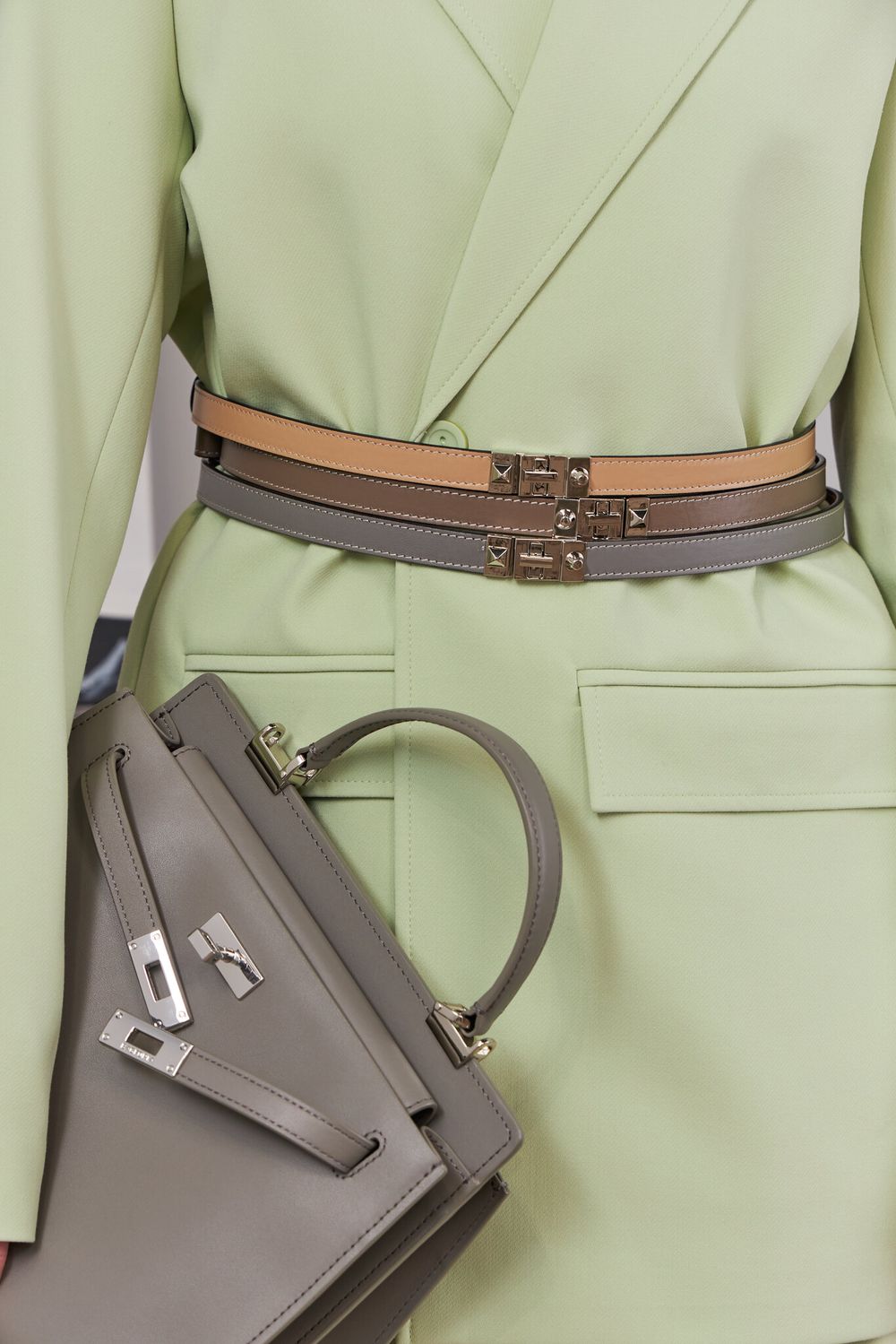 ТОНКИЙ РЕМЕНЬ С ЗАМОЧКОМ BEIGE|NUDE