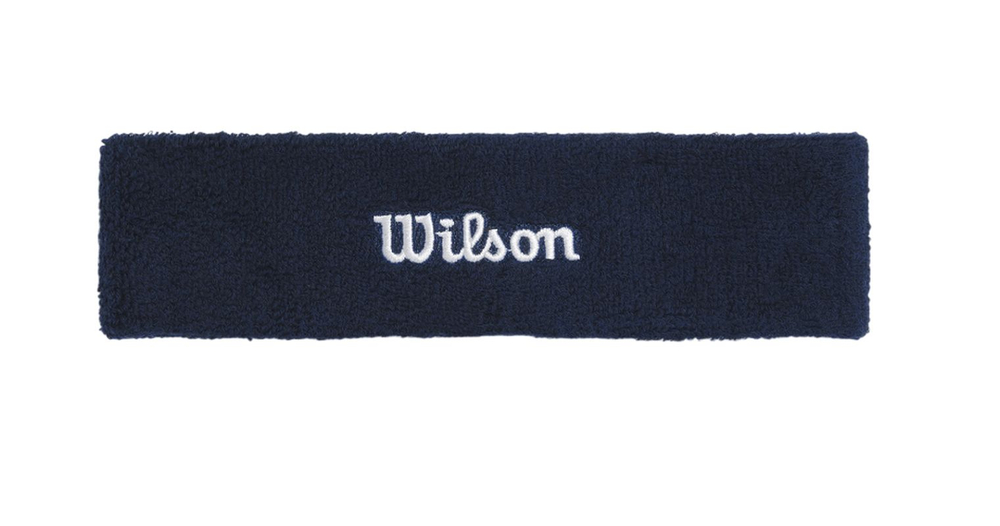 Повязка на голову Wilson Terry Logo - classic navy
