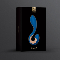 Gvibe Gpop2 - универсальный вибратор, 12.5х2.8 см. Синий