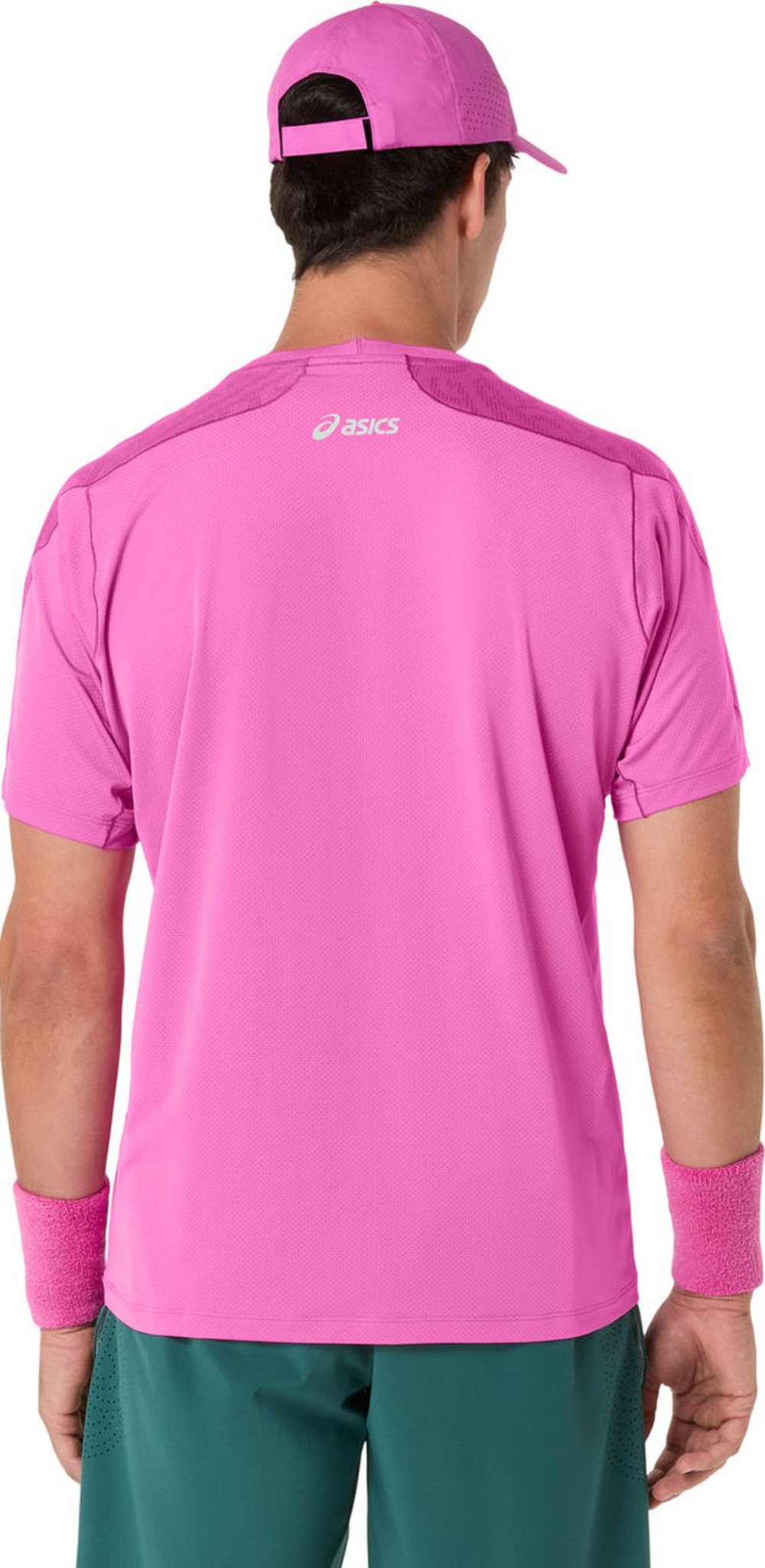 Мужская теннисная футболка Asics Match Jacquard Short Sleeve - digital sakura