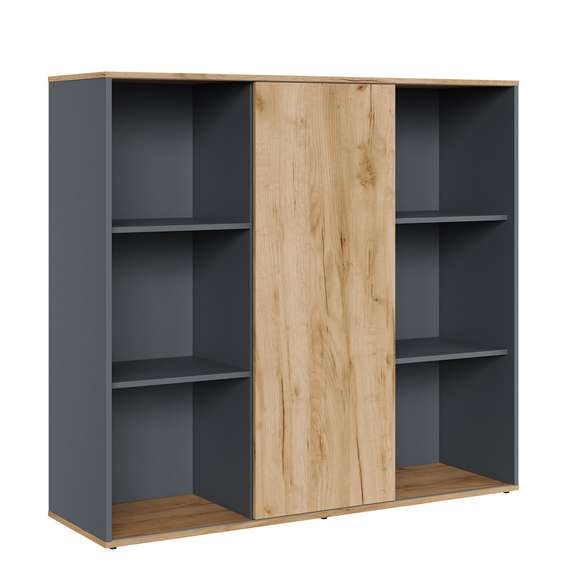 Шкаф средний со слайд-дверью Zion Light 140x42x129