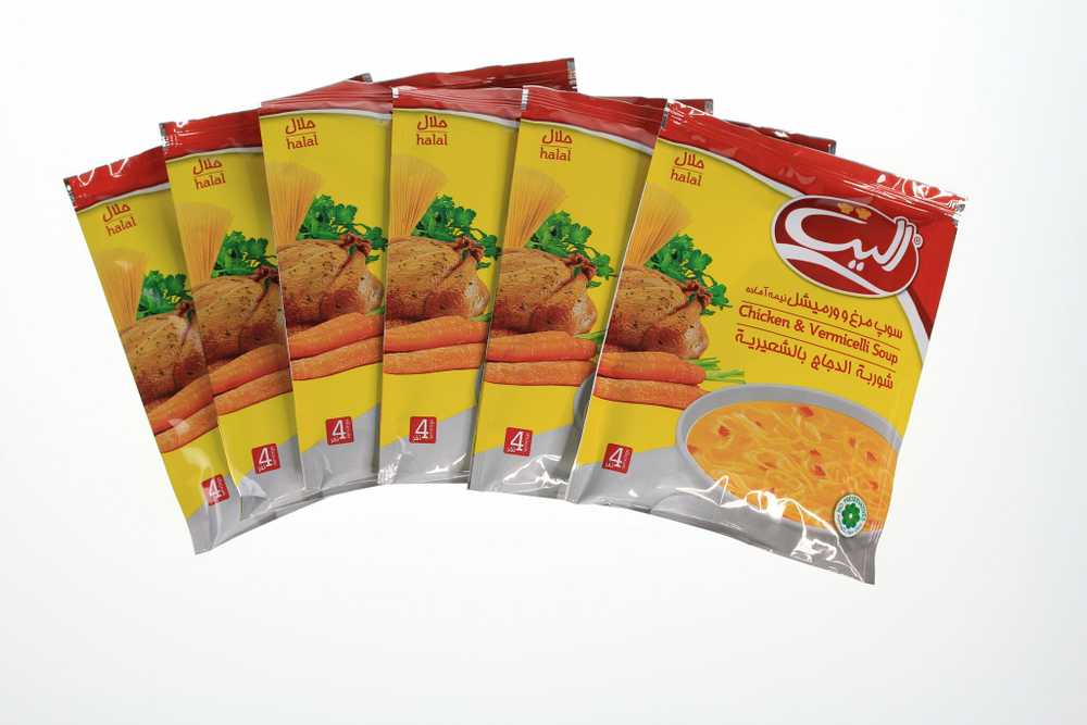 Новинка 2024 г.  Куриный суп с вермишелью Elite(Halal),12 шт. Иран