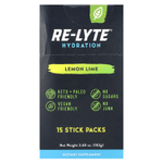 Redmond, Re-Lyte® Hydration, лимон и лайм, 15 пакетиков в стиках по 6,8 г (0,24 унции)