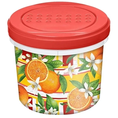 Банка с завинчивающейся крышкой Asti 0,7л с декором Сицилия, Красный